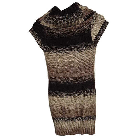 Vintage Body Central Cowl Neck Sweater Dress Size Small Brown Gradient Y2K - Picture 2 of 5